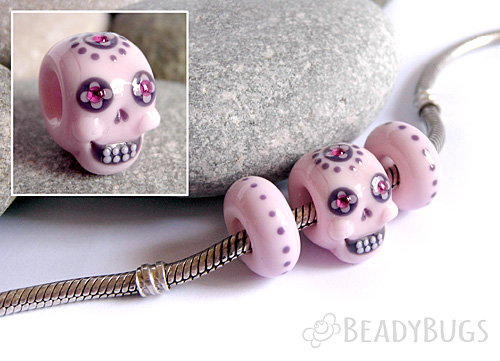 candy skull pink